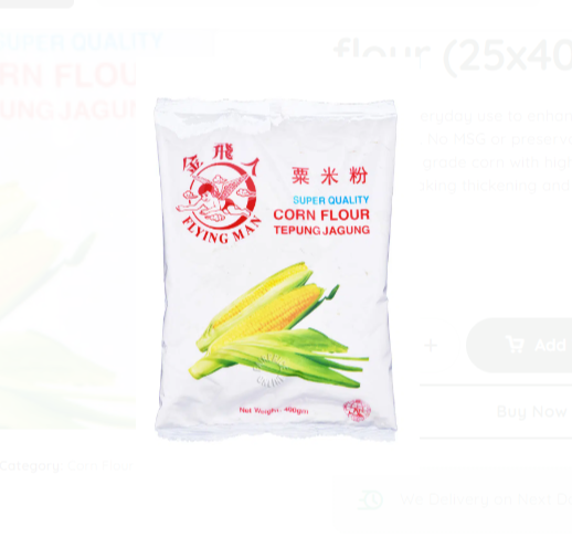 Flyingman brand corn flour (25x400g) - Siriwan Foods Trading Pte Ltd